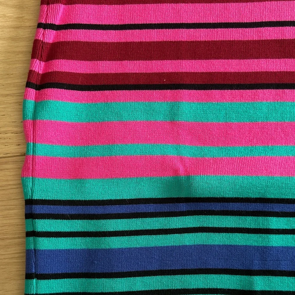 Striped Multicolor Women's Pencil Skirt - Picture 8 of 8